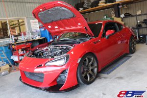 ブリッツエアロ装着のトヨタ86(ZN6)納車前点検