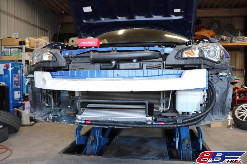 オートファクトリーBRZオイルクーラー取り付け