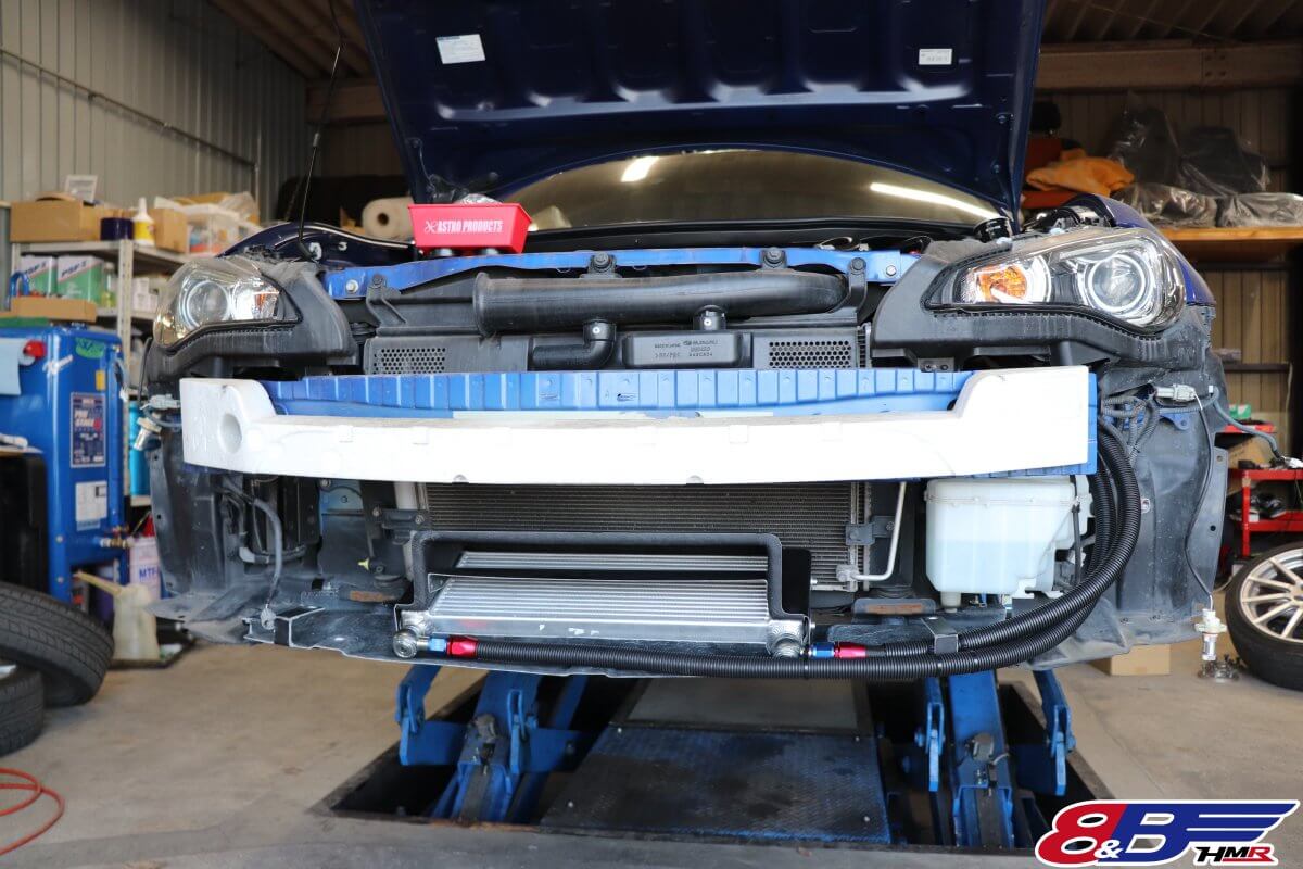 オートファクトリーBRZオイルクーラー取り付け