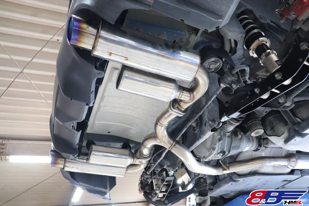 BRZアペックスエキマニマフラー交換