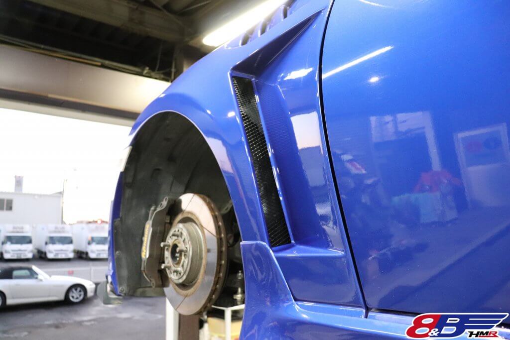 8&B BRZ(ZC6)ingsエアロフェンダー取り付け