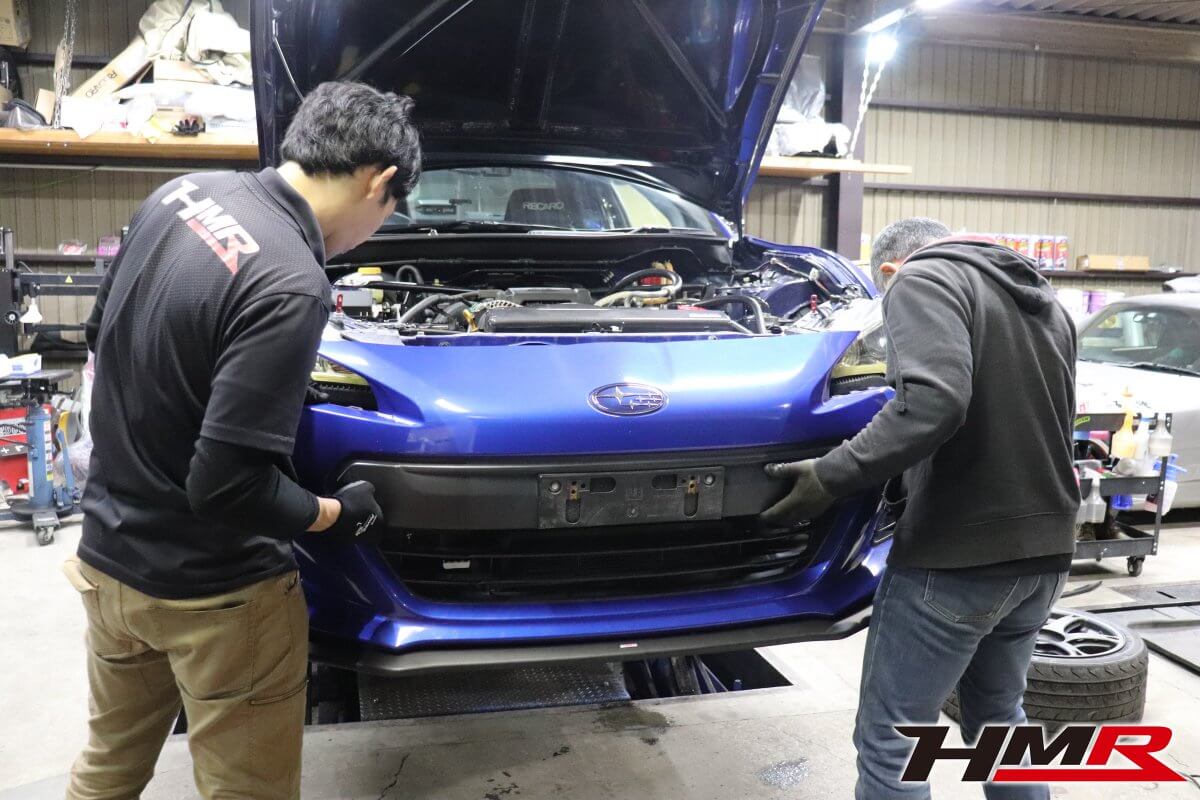 BRZ（ZC6）STIフロントリップ取付