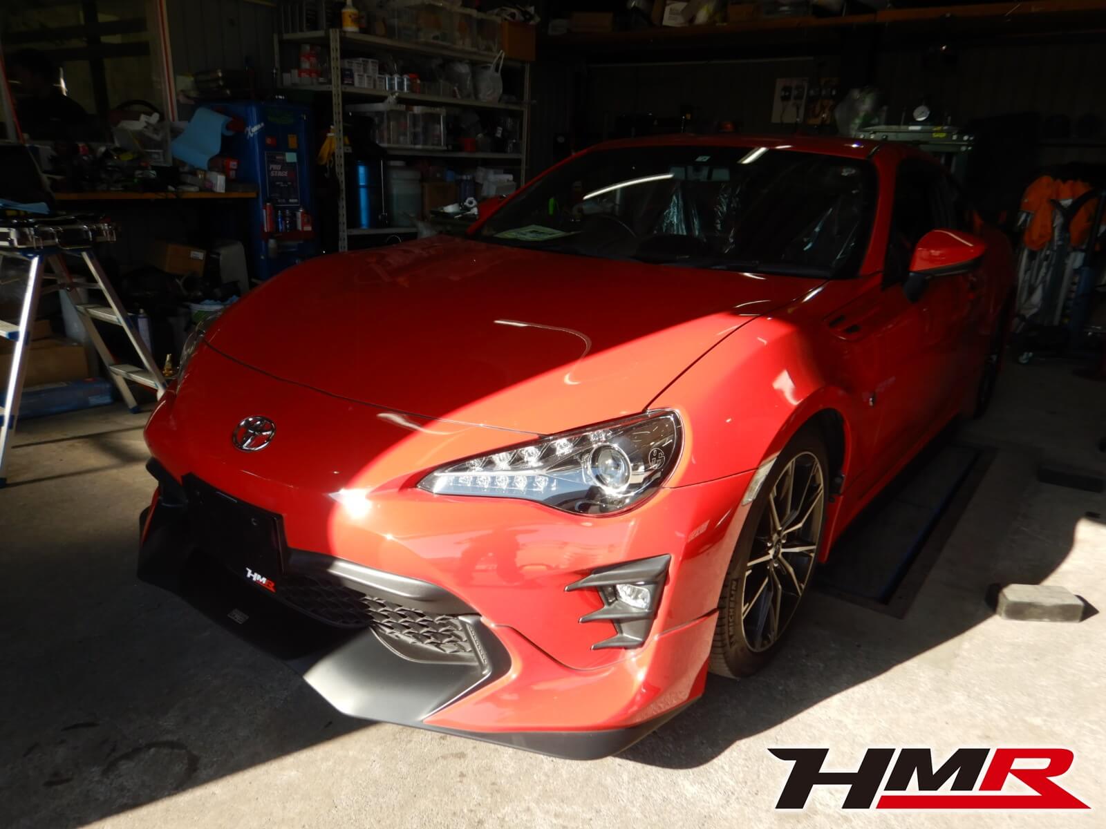 TRDエアロを纏った後期型の86(ZN6)納車前整備を行いました。