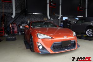 ワーク17インチ 社外車高調 フルエアロ装備のトヨタ86(ZN6)の納車前点検整備を行いました